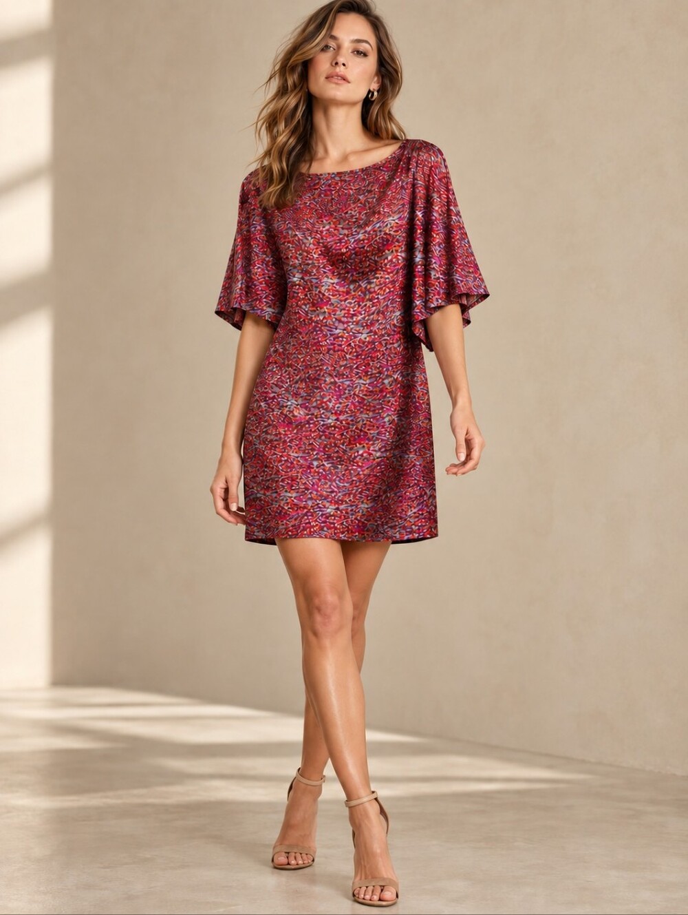 ❤️ ELIZABETH AND JAMES 100% SILK TWILL SHIFT DRESS, SMALL